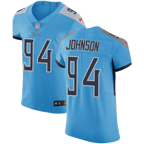 Nike Titans #94 Austin Johnson Light Blue Team Color Men's Stitched NFL Vapor Untouchable Elite Jersey - Click Image to Close